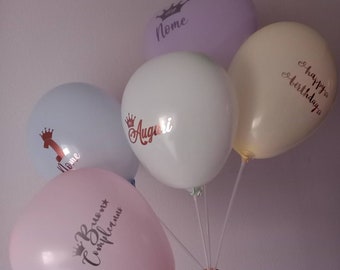 Adesivi per palloncini, personalizzati, festa di compleanno,laurea,matrimonio, battesimo, auguri, nome, numero, decorazioni fai da te,