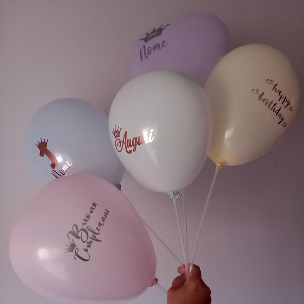 Ballonaufkleber, personalisiert, Geburtstagsfeier, Abschlussfeier, Hochzeit, Taufe, Grüße, Name, Nummer, DIY-Dekorationen,