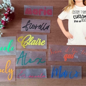 Termoadesivo per tessuti maglietta personalizzata fai da te adesivo personalizzato Etsy Italia