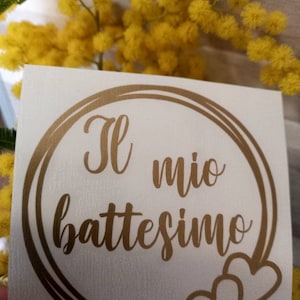 Etichette adesive personalizzate per palloncini torte battesimo fai da te