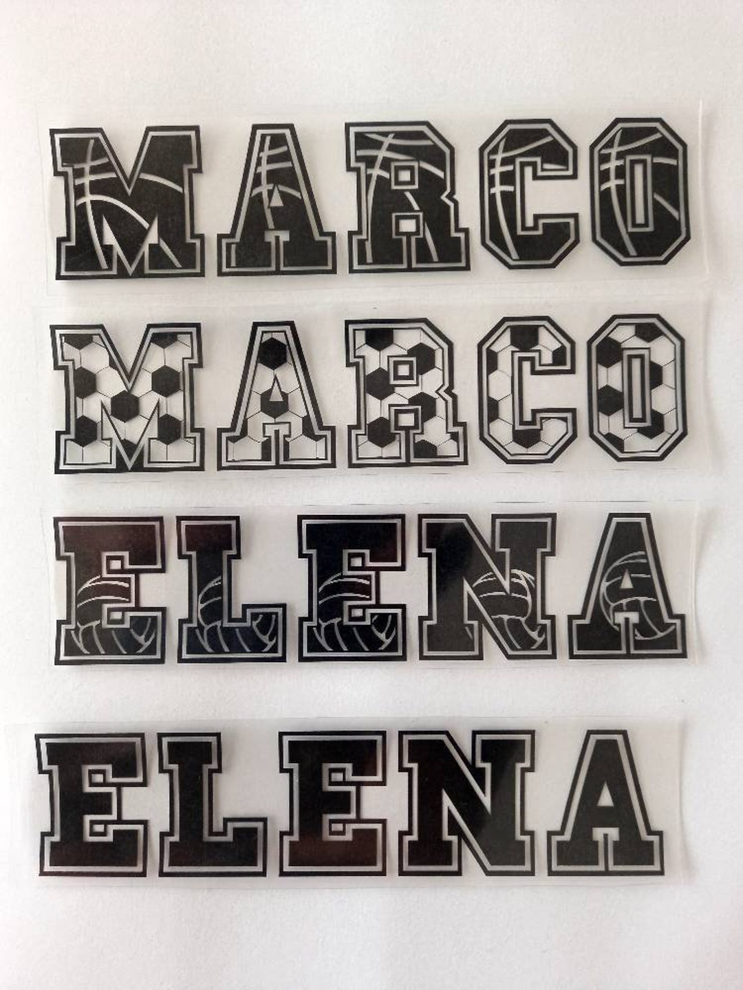 Ironon Stickers for Fabrics Personalized Stickers Ironon Etsy