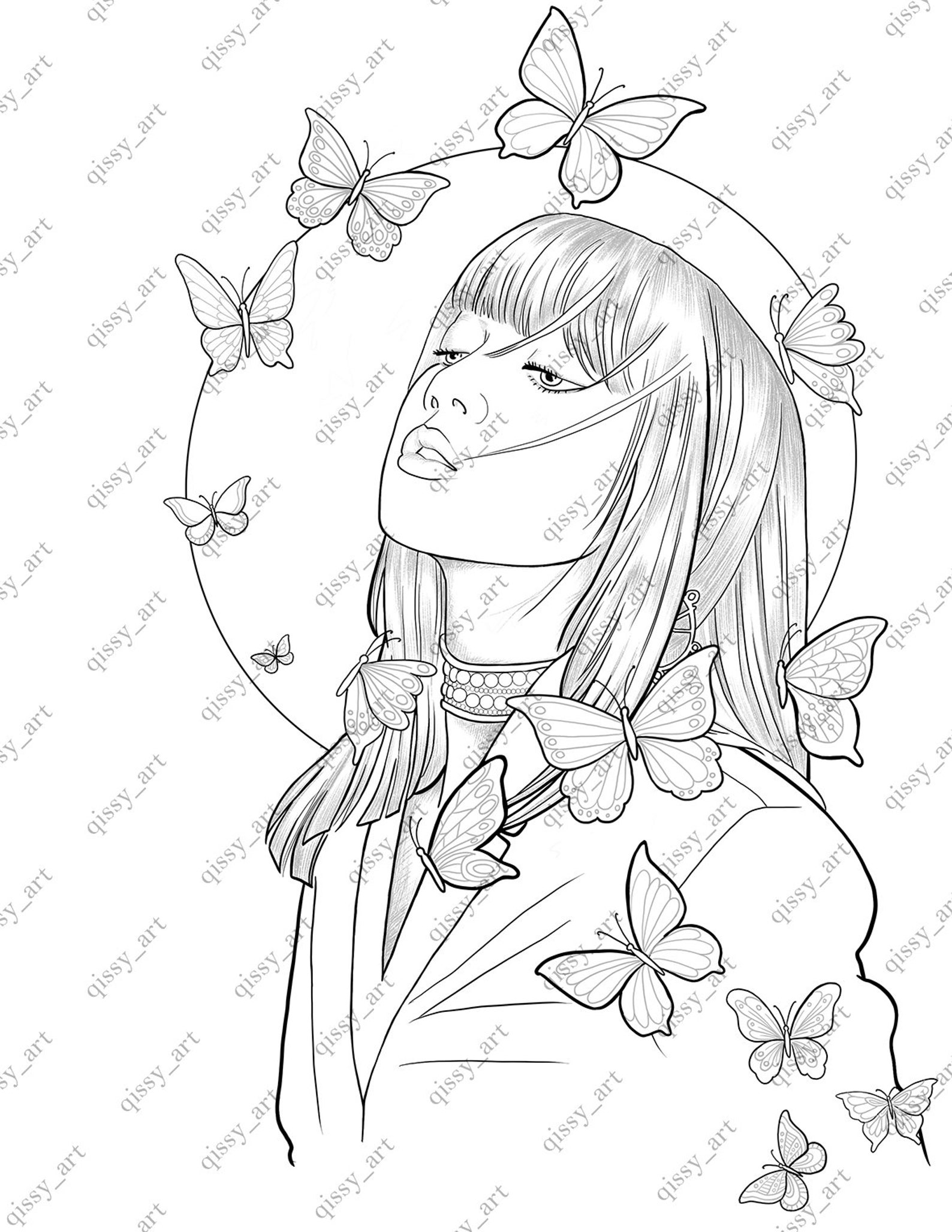 Chibi Lisa Blackpink Coloring Pages Blackpink Coloring Pages | Images ...