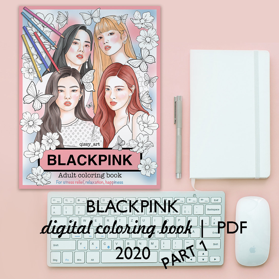 Blackpink Coloring Book: Kpop Idol Coloring Books Algeria