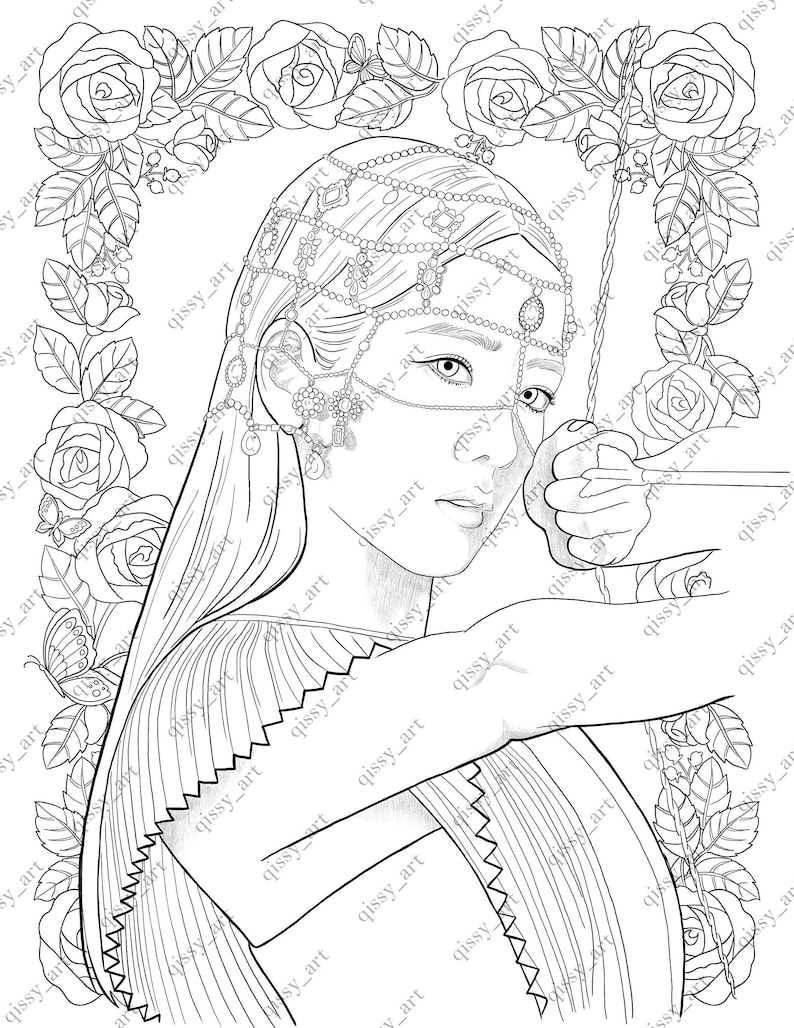 BLACKPINK digital coloring page qissy_art | Etsy