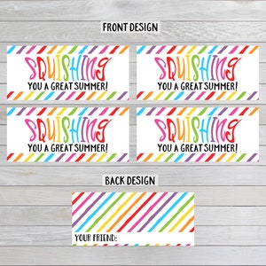 Pour vous offrir un cadeau d'été idéal - Étiquettes de fin d'année - Cartes d'été - Cartes de fin d'école - Dernier jour d'école - Cadeaux pour camarades de classe