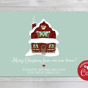Holiday Moving Announcement - Christmas Moving Announcement - Moving Announcement - Corjl