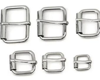 Roller Buckles, Regular & Heavy Duty, 1/2" to 1 1/2", in Silver