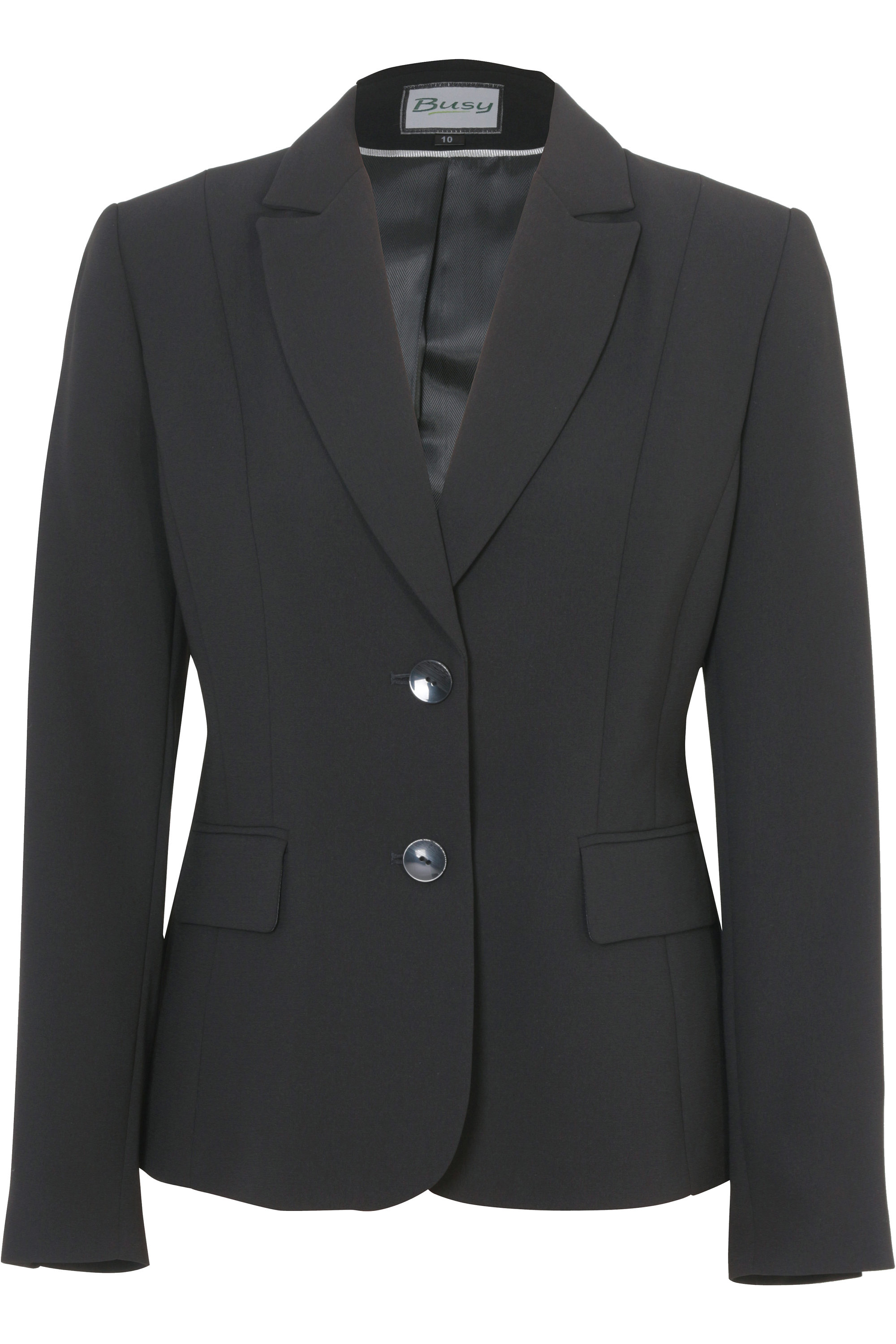 Busy Women's Suit Jacket Blazer in Brown, Black, Navy, Light
