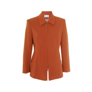 Busy Womens Terracotta Orange Jacket Blazer