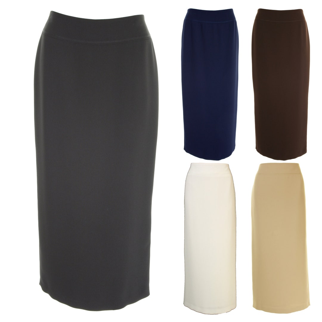 【Carol Shoppe】UNBALANCED LONG SKIRT IN BLACK / NAVY Busy Women's Full Length Max Long Skirt in Black, Navy