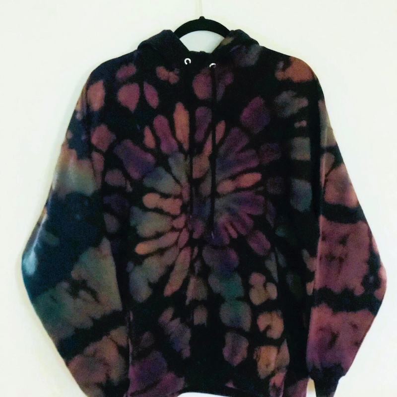 Tye-dye print hoodie main image 0