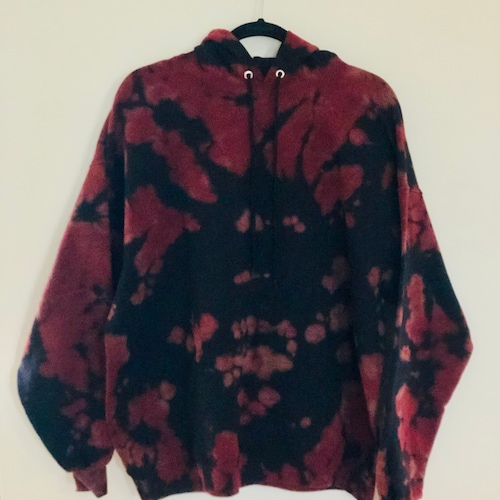 Long Sleeve T-Shirt Hoodie Pullover Rainbow Spiral Tie- Dye main image 0
