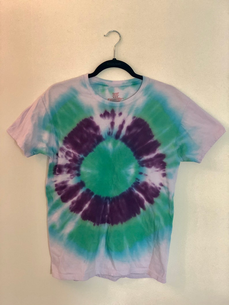 Custom Tie Dye Tshirt Bullseye Pattern Etsy