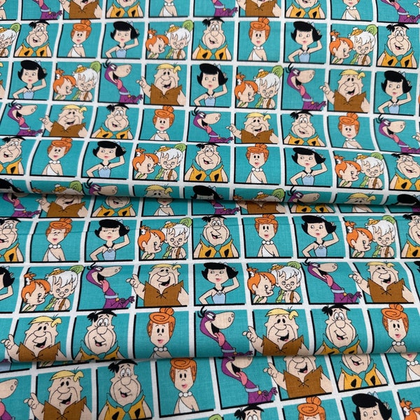 Fabric /  Jetsons / Flintstones / Licensed Fabrics / Quilting Cotton Fabric / Cute Fabric / Camelot Fabrics