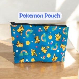 Pokémon / Pochette / Fait main / Pikachu / Accessoires Pokémon / Marchandises anime / Cadeau Pokémon / Pochette pour enfants / Trousse de maquillage Pokémon / Anime