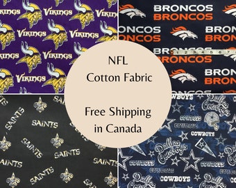 Nfl Fabric Etsy