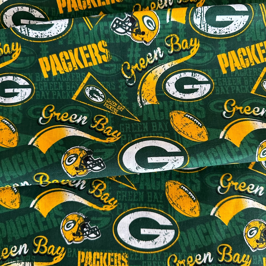 NFL, Fabric, Green Bay Packers, Packers, Green Bay, NFL Cotton Fabrics ...