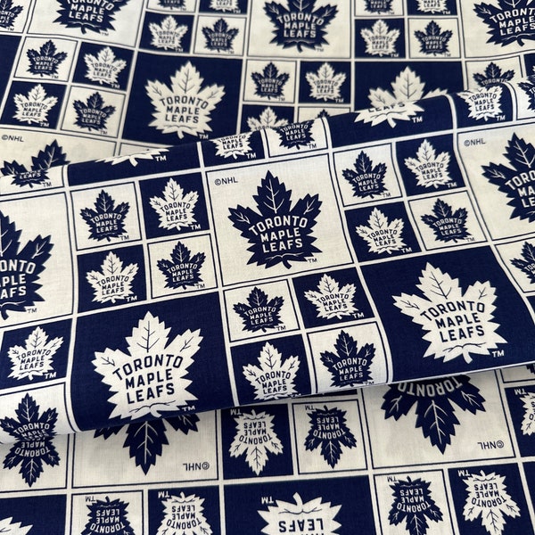 Toronto Maple Leaf Cotton Fabric Etsy Canada