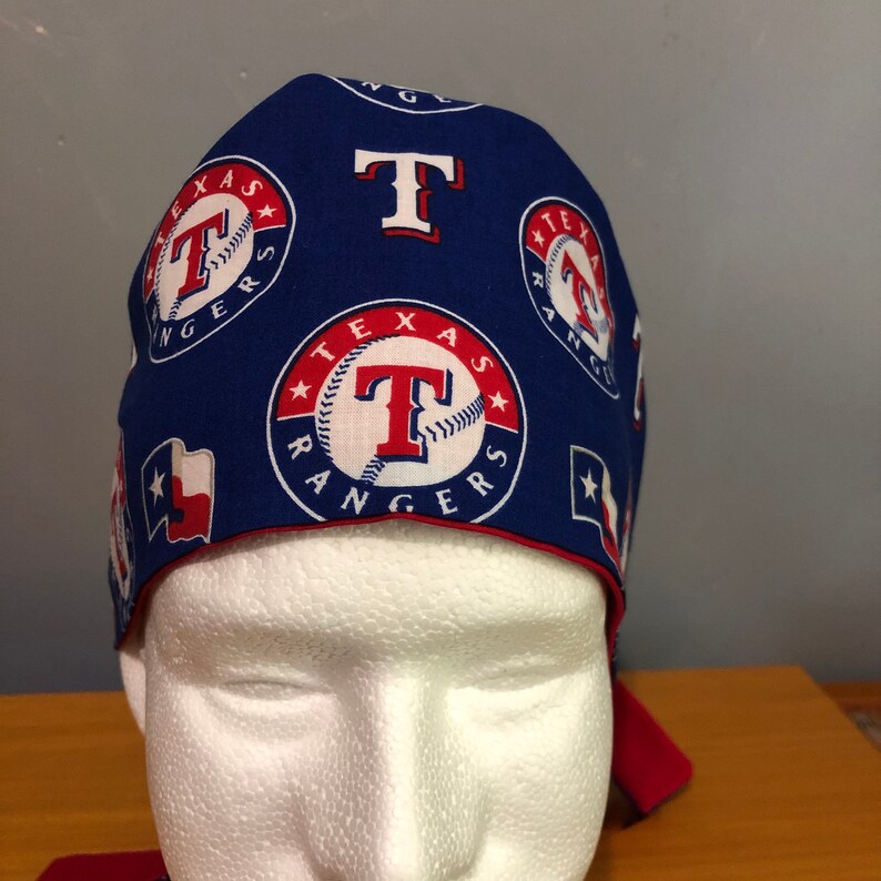 Texas Rangers Cotton Scrub Cap MLB Surgical hat Nurse fan Etsy