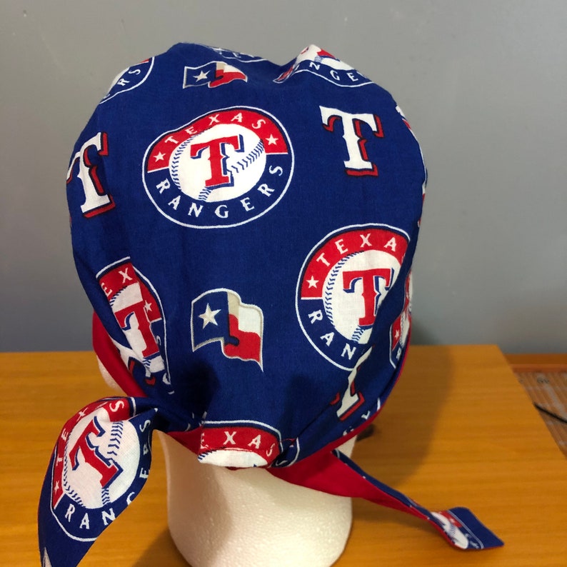 Texas Rangers Cotton Scrub Cap MLB Surgical hat Nurse fan Etsy