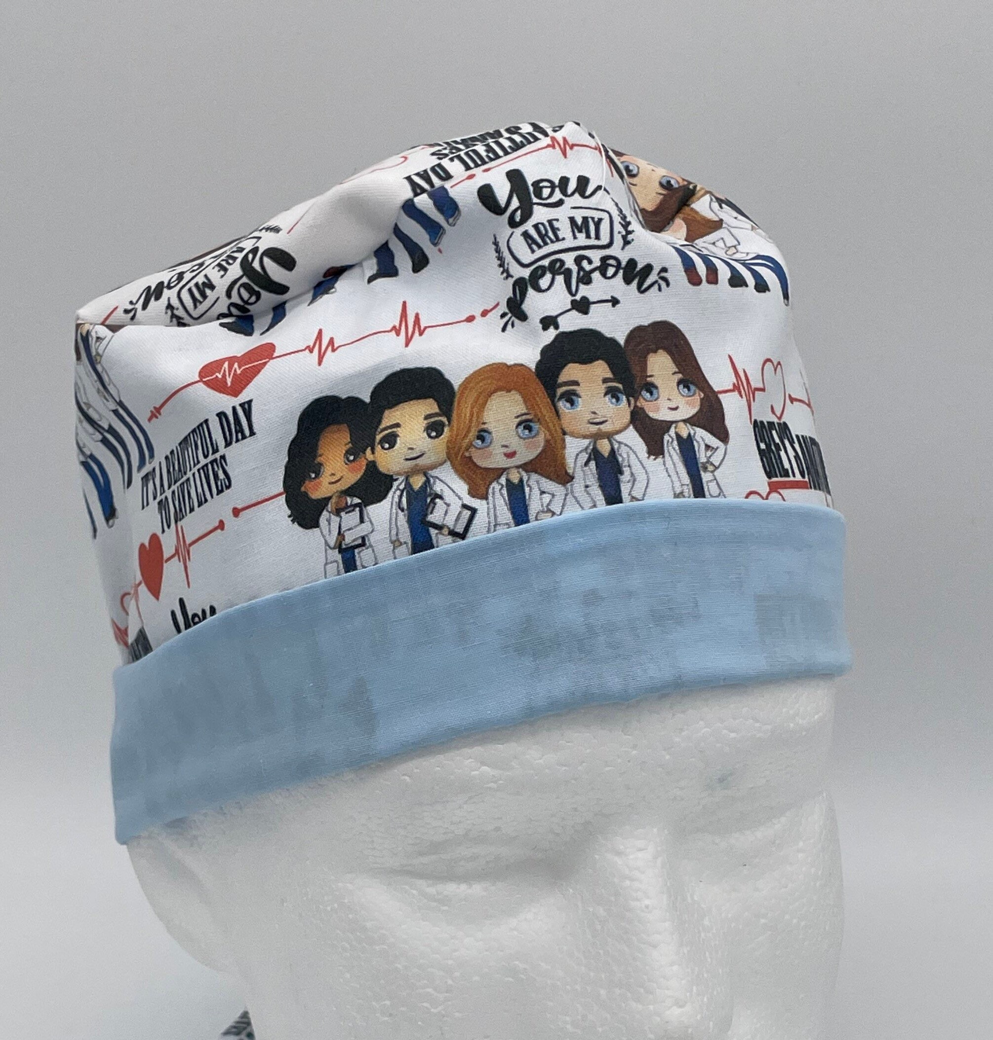 Greys Anatomy scrub cap, nurse gift, doctor gift, unisex scrub cap, C…
