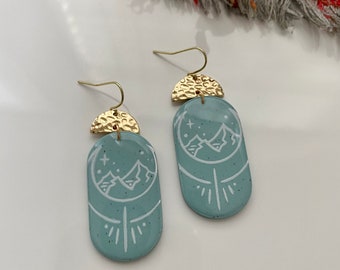 Gypsy Traveler Collection - Blue Mountain Oval Dangles