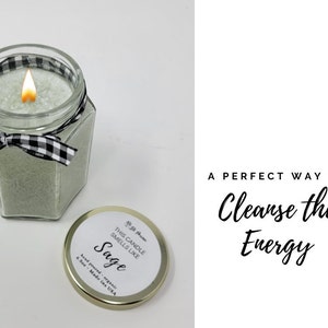 Sage Candle - Sage Candles for Cleanse - Smudge Candles