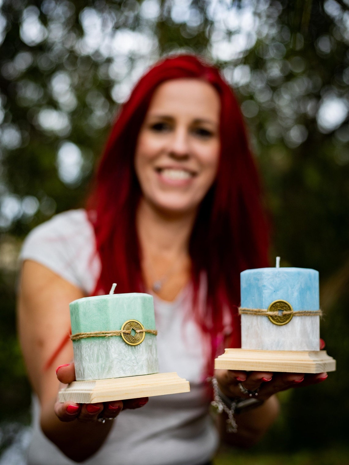 Crystal Hidden Candle Crystal Candle Mystery Crystal Candle Etsy