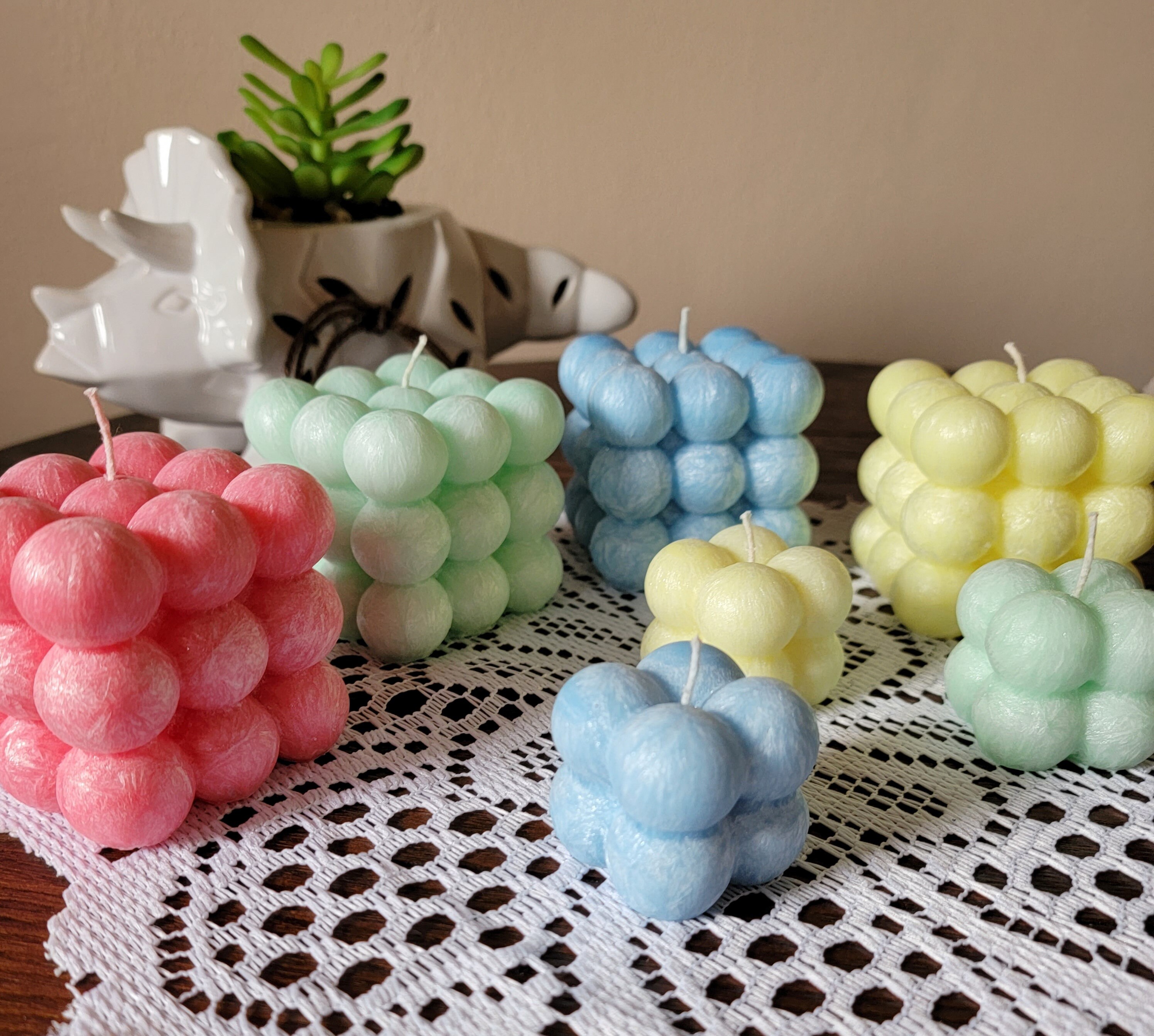 Bubble Cube Candle Dollar Tree
