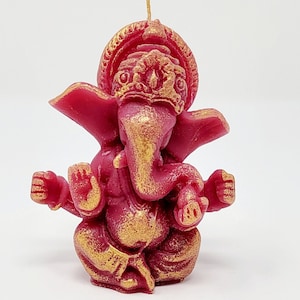 Ganesh Beeswax Candle -  Spiritual Candle, Road Opener Candle - Altar Candle, Meditation Candle