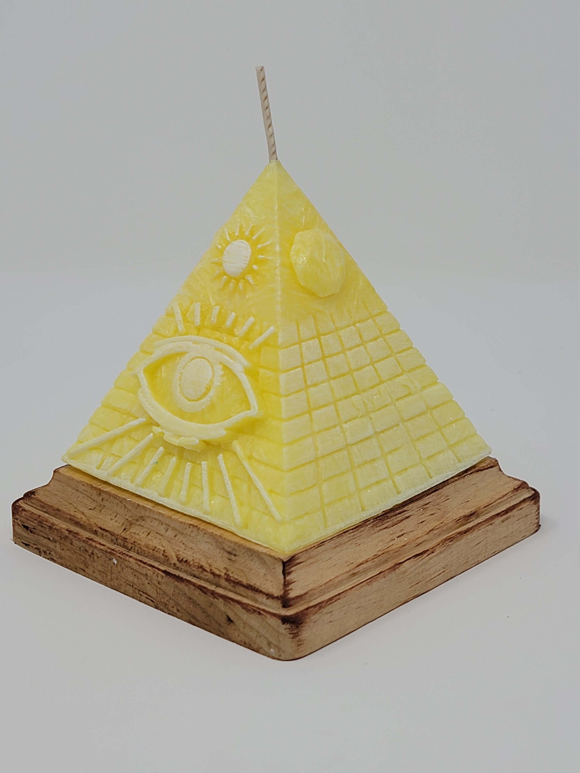 Pyramid Candle with hidden Crystals Spiritual candle with Etsy