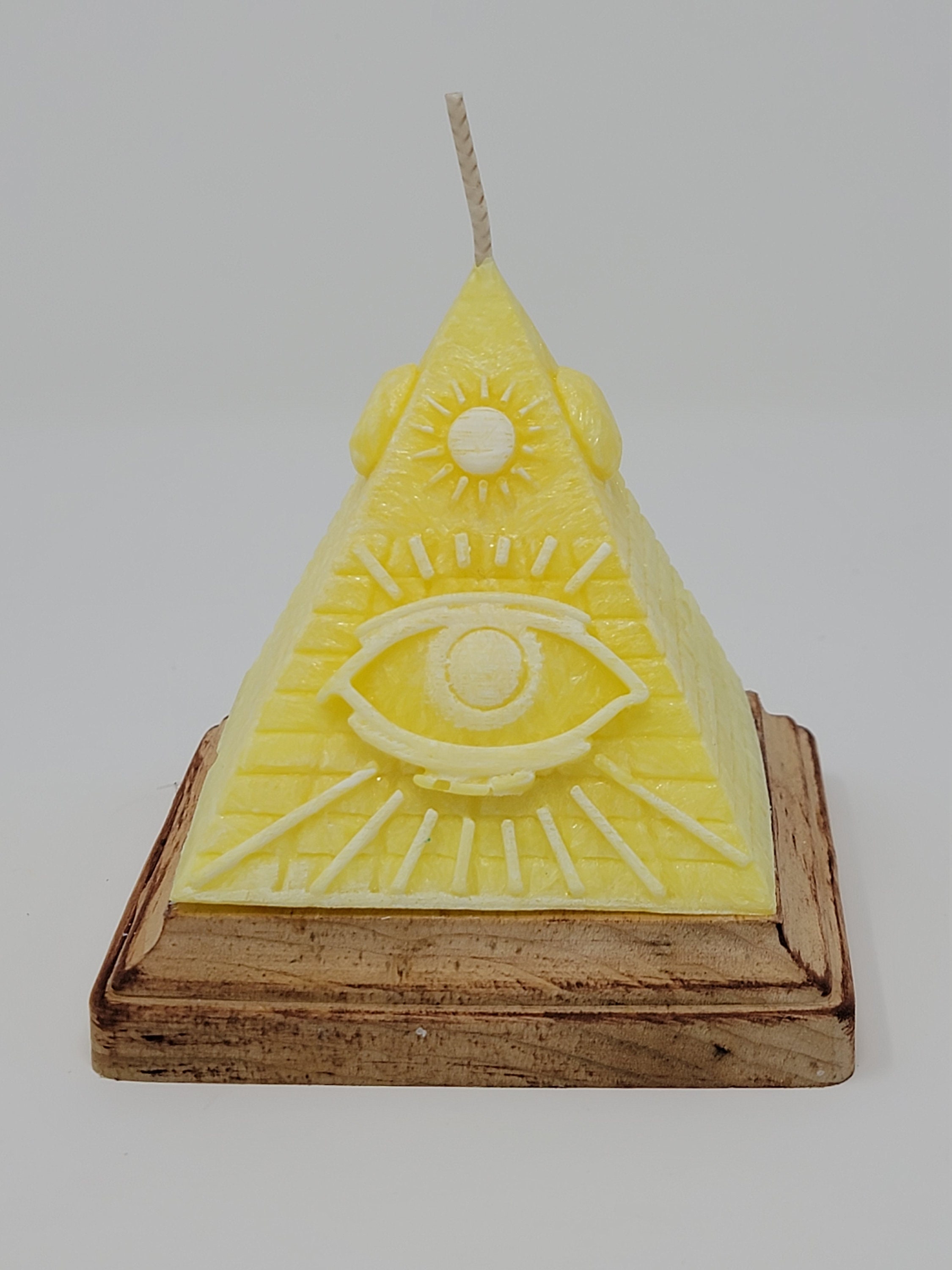 Pyramid Candle with hidden Crystals Spiritual candle with Etsy
