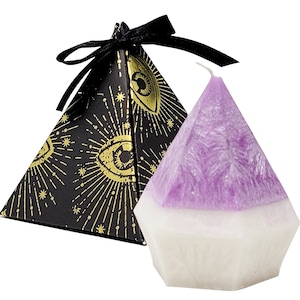 Diprana Surprise Candle with hidden crystals in a Personalized box, Mystery Diamond Candle
