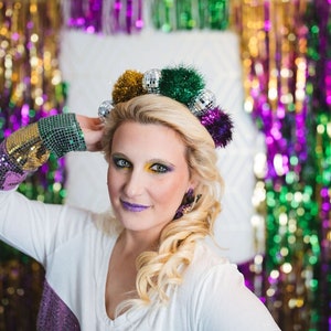 Mardi Gras Disco Ball Crown: Festive Party Headpiece