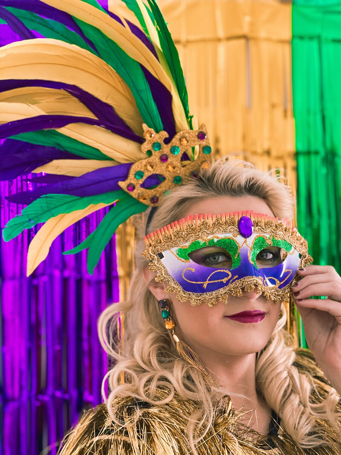 mardi gras headpiece