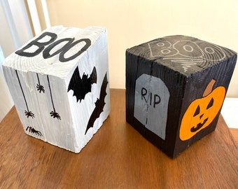 Halloween Wood Blocks
