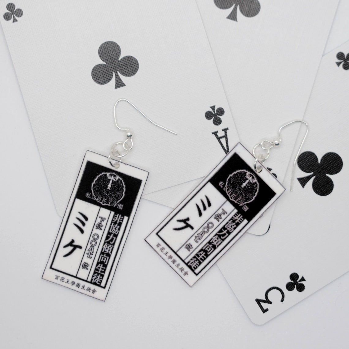 Kakegurui Mittens Tag Earrings Etsy