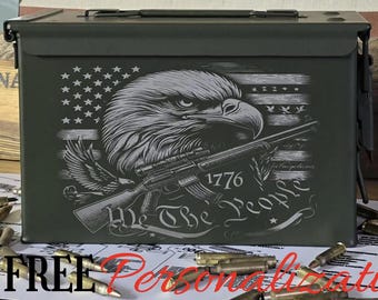 Patriotic ammo can/Free name personalization
