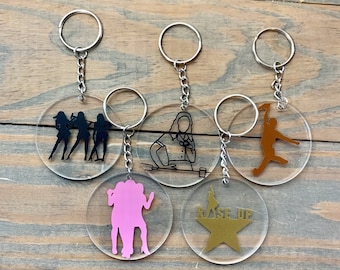 Custom Broadway Musical Theater Inspired Keychains