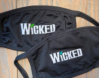 Wicked The Musical Inspired Black Cloth Face Mask