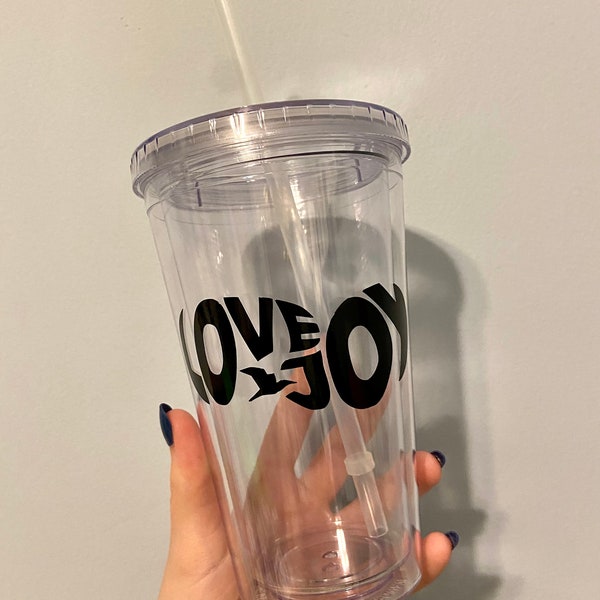Lovejoy Band Inspired 16 Oz Clear Tumbler Cup