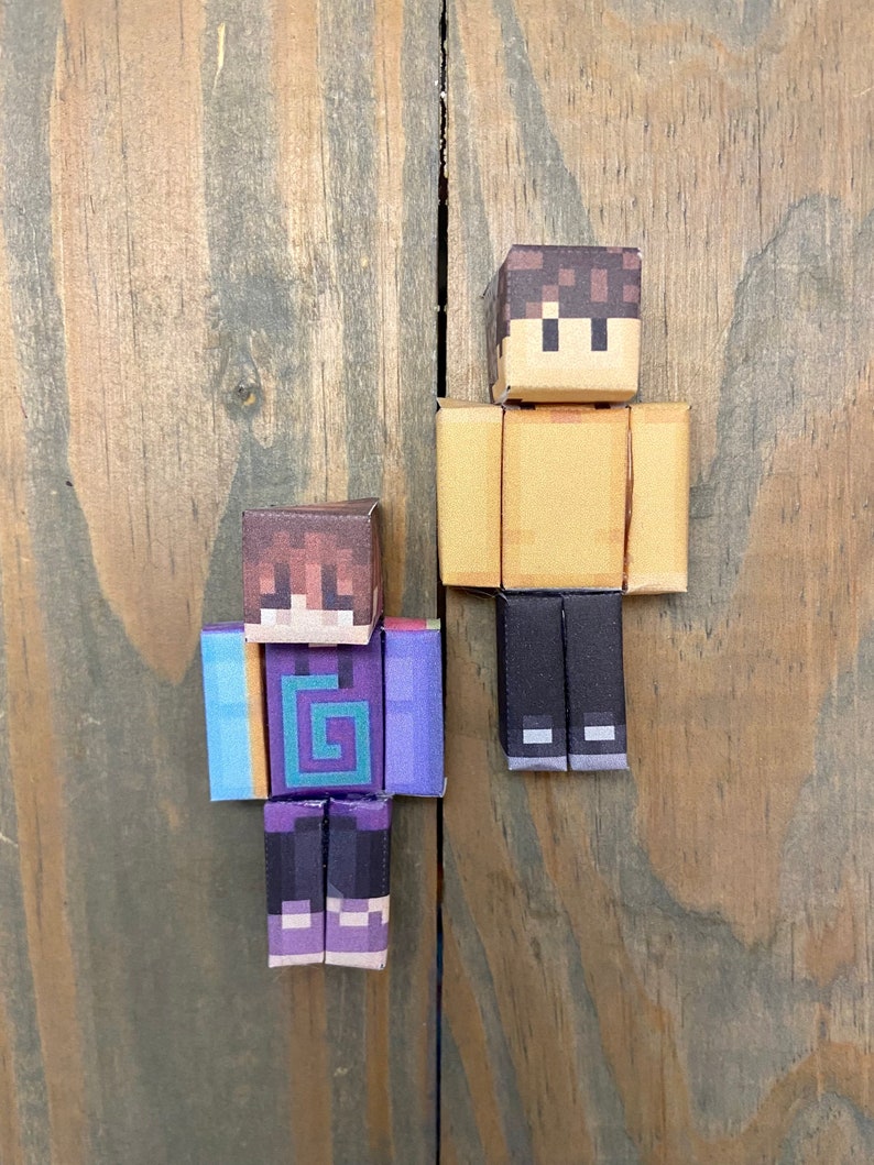 Paper Minecraft Dream Smp Inspired Figures 