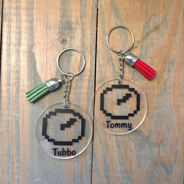 Tommy and Tubbo Compass DSMP Keychains Set Gift