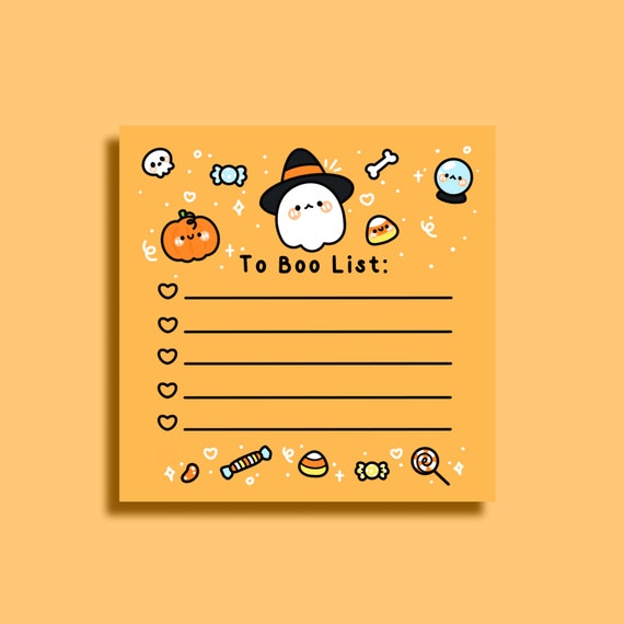 4 Pièces Notes Autocollantes d'Halloween Squelette Chat Fantôme Araignée  Bloc-Notes Liste de Tâches d'Halloween Bloc-Notes pour la Décoration  d'Halloween Réfrigérateur Épicerie, Liste de Courses, Rappel de Liste de  Tâches, 3,9 x 5,9