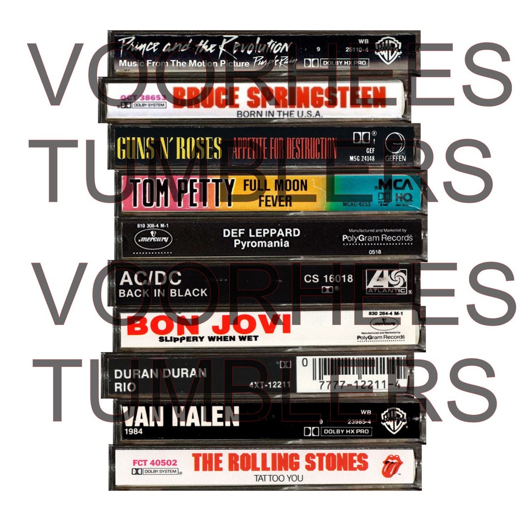 Original Designer 70s And 80s Rock Band Cassette Tape Image For Shirts original-designer-70s-and-80s-rock-band-cassette-tape-image-for-shirts