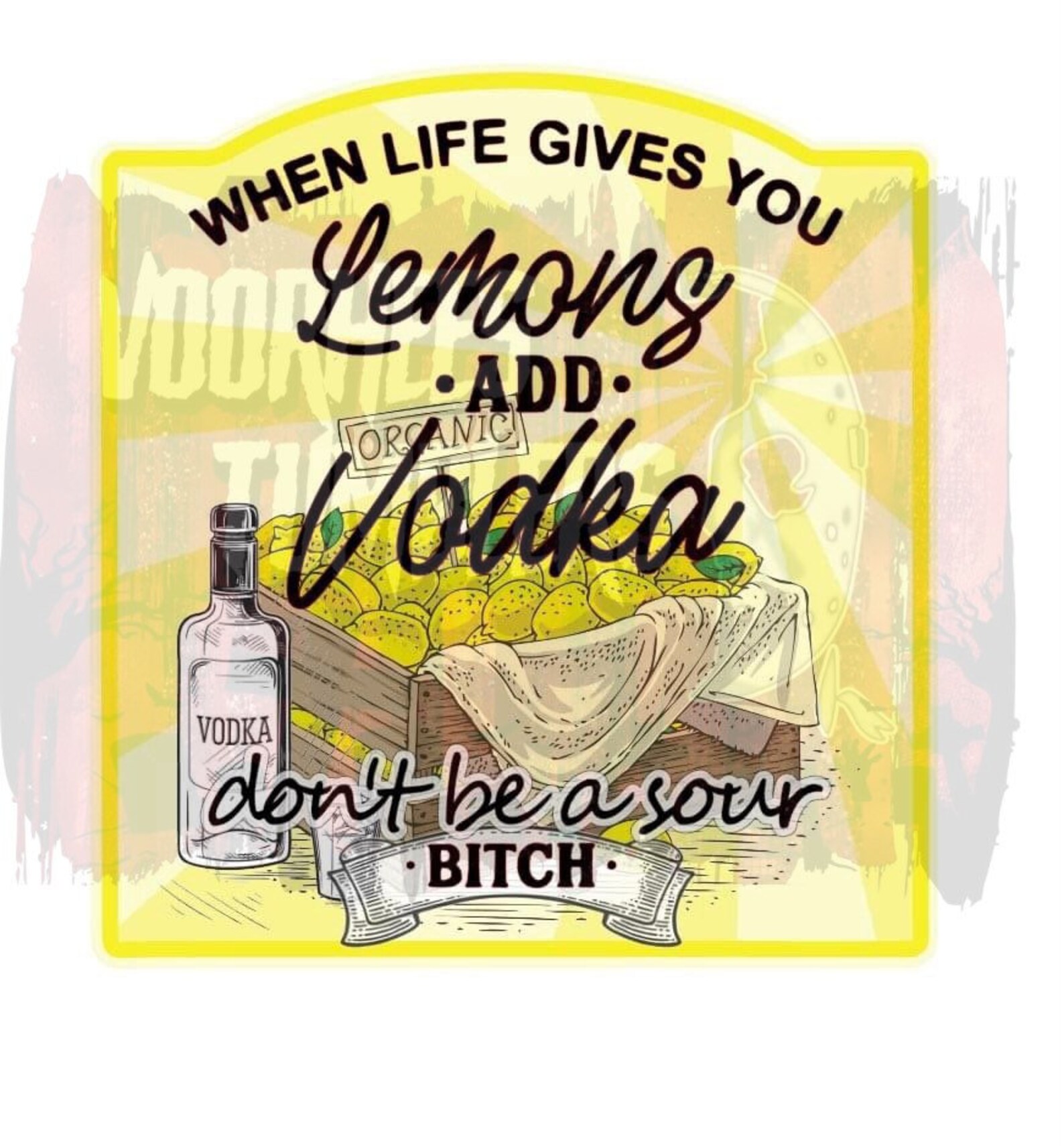 When Life Give you Lemons Add Vodka SVG 20oz straight wrap Etsy