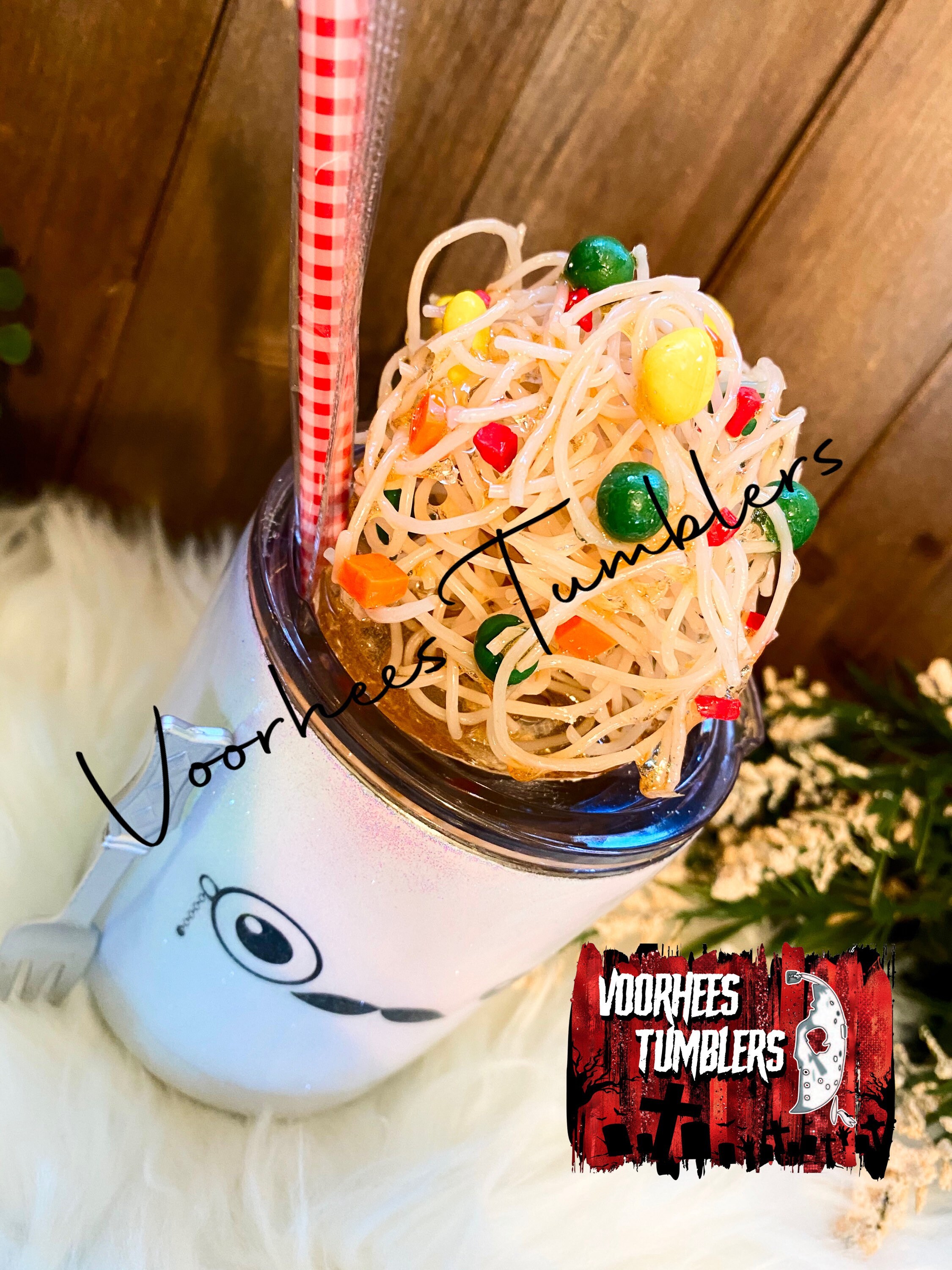 Ramen noodle cup of soup instant lunch metal tumbler fake Etsy