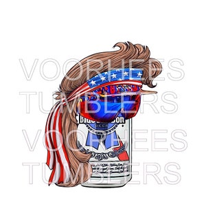 mullet america bière can fan art lunettes de soleil png télécharger fichier numérique chemise tumbler sublimation vinyle imprimable image 1