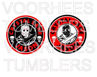 jason voorhees coffee halloween spooky horror bloody png svg