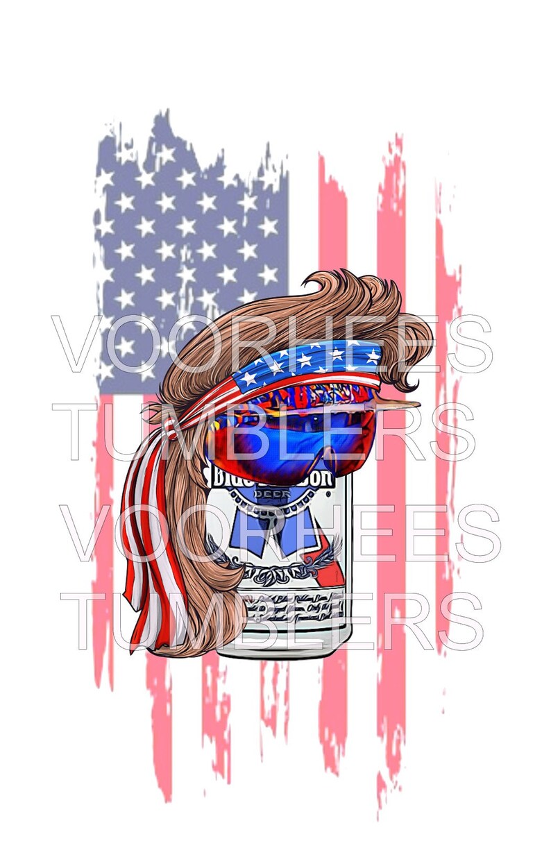 mullet america bière can fan art lunettes de soleil png télécharger fichier numérique chemise tumbler sublimation vinyle imprimable image 2